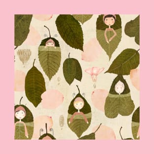 Leaf sleepers pattern T-Shirt