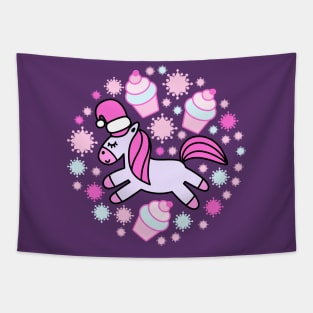 Unicorn Christmas Tapestry