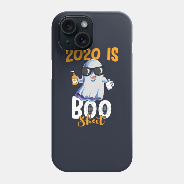 2020 is Boo Sheet Ghost wearing Sunglasses Halloween Gift Phone Case by BioLite