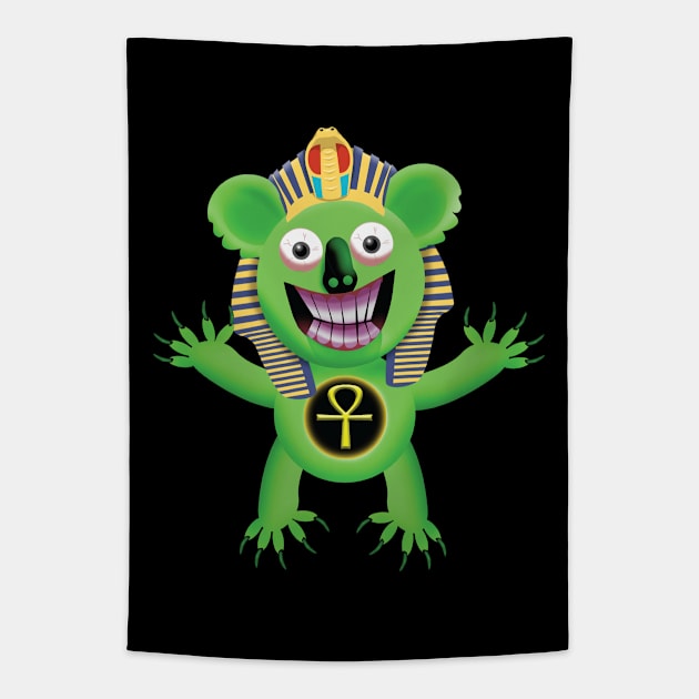 Egyptian Koala Tapestry by Wickedcartoons