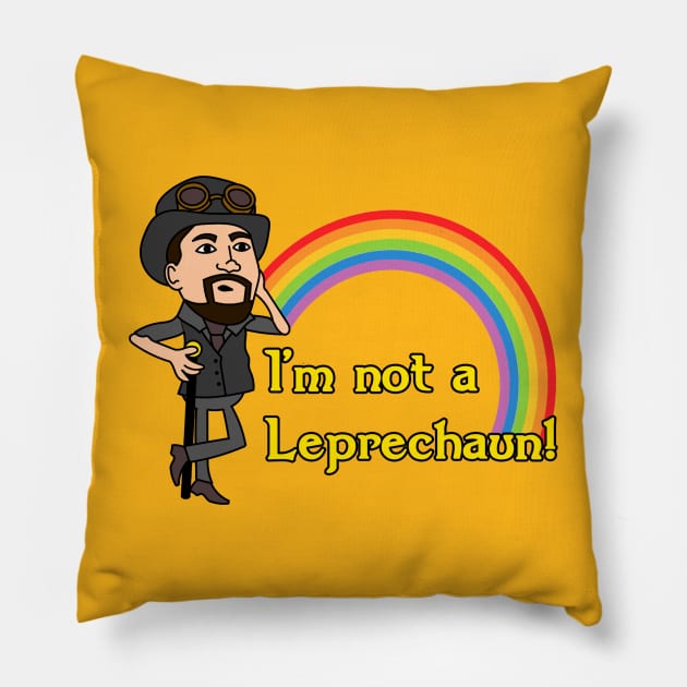 NOT A LEPRECHAUN Pillow by C.R. O’Malley