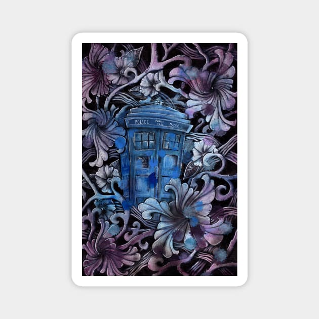 Tardis blue Magnet by selandrian