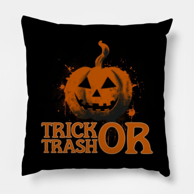 Trick-or-trash Pillow by Pixy Official