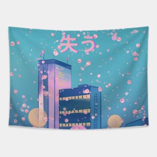 Aesthetic anime scenery Tapestry