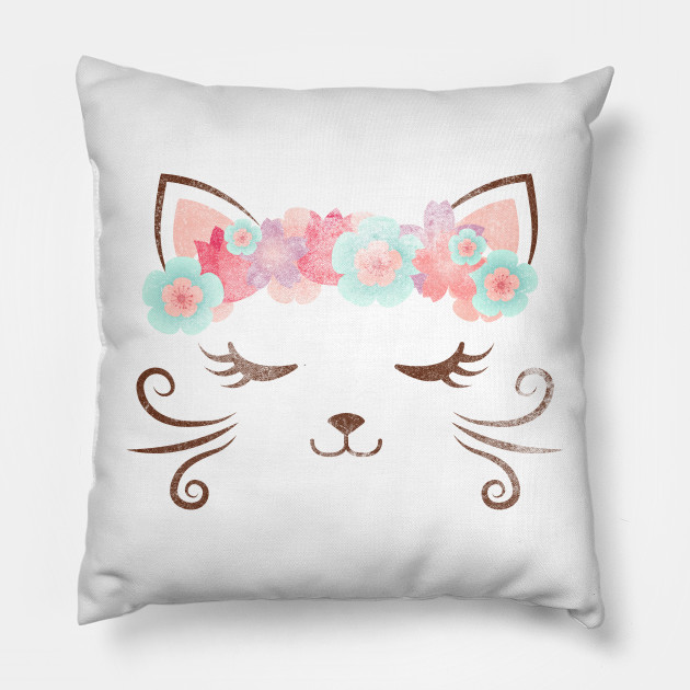 kawaii cat pillow