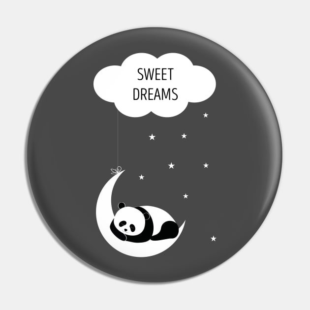 Sweet dreams with panda Pin by grafart