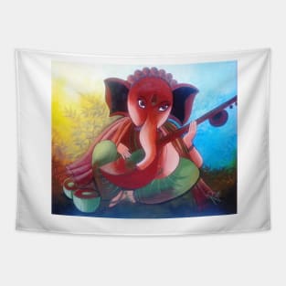 Musical Ganesha Tapestry