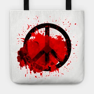 Peace of a Rainbow - Red Tote