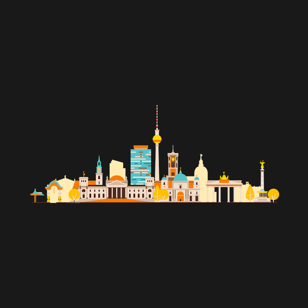 Berlin Skyline by Antikwar