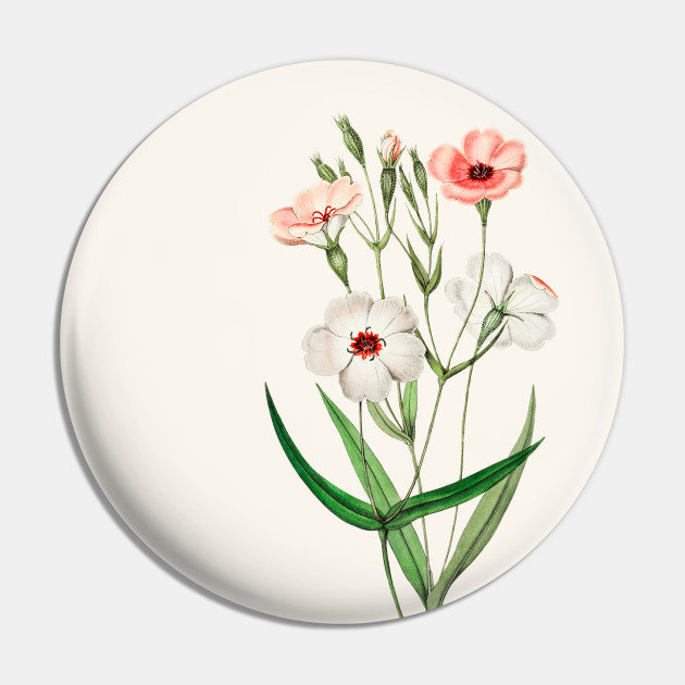 Cottagecore Aesthetic Pink Flowers Cottagecore Aesthetic Pin Teepublic Fr