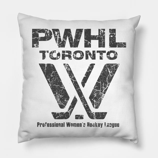 TORONTO - PWHL RETRO Pillow by katroxdesignshopart444