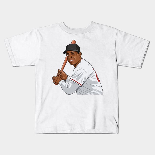 Ades_194 Willie Mays Kids T-Shirt