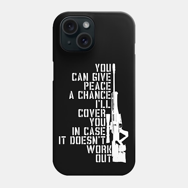 give peace a chance 2 Phone Case by equiliser