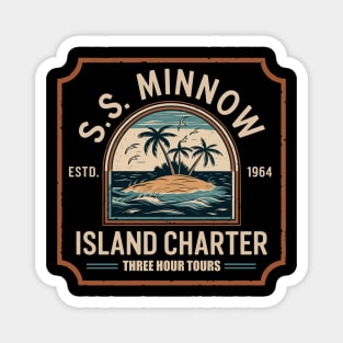 GILLIGANS ISLAND SS MINNOW ISLAND CHARTER Magnet