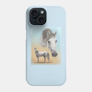 Gray Horse Phone Case