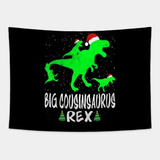 Big Cousin T Rex Matching Family Christmas Dinosau Tapestry