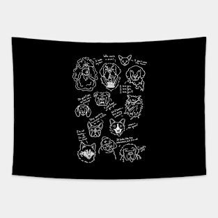 Dog Thoughts Tapestry