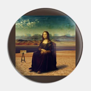 Mona Lisa Full Size Painting V2 Pin