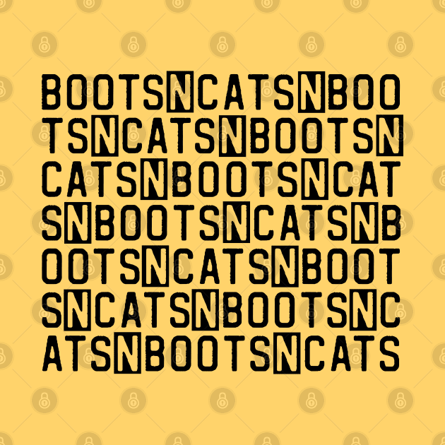 Boots n cats: Say it quickly and voila! you're a beatboxer (black letters with cut outs) by PlanetSnark