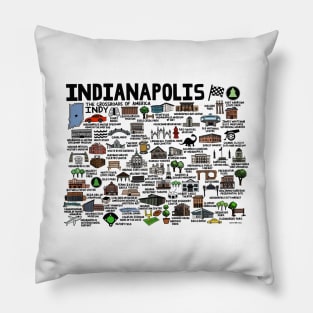 Indianapolis Indiana Pillow