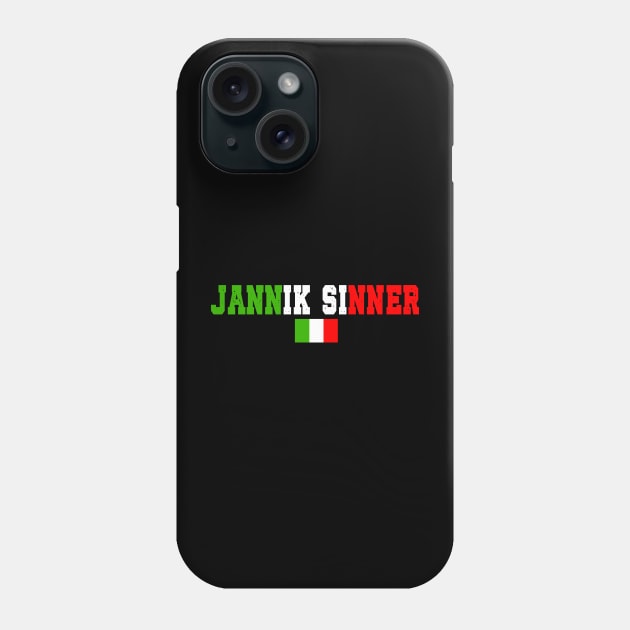 Jannik Sinner Phone Case by King Chris