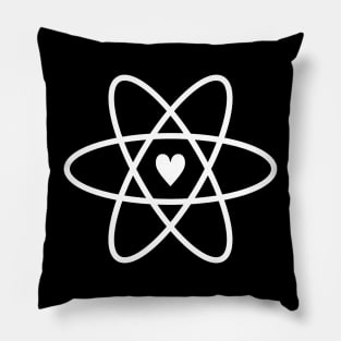 Atomic Symbol + Heart Pillow