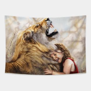 Roaring With Laughter Tapestry