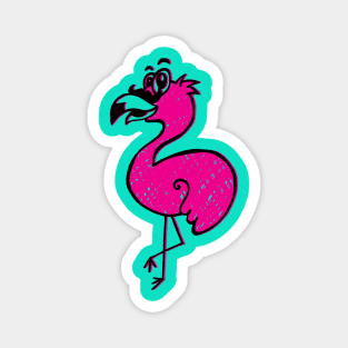 Edward the Stylish Flamingo Magnet