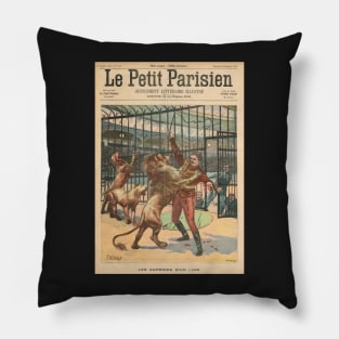 Les Caprices D'un Lion / Lion Tamer Georges Marck mauled in 1900 Pillow