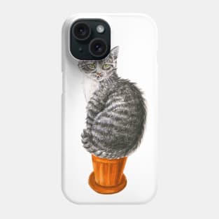 Potted cat Phone Case