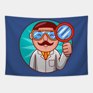 Scientist Man Tapestry