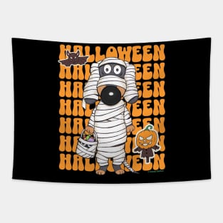 Cute Funny Halloween Doxie Dachshund Mummy Tapestry