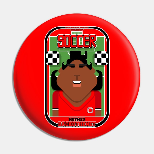 Soccer/Football Red and Black - Nutmeg Backothenet - Aretha version Pin by Boxedspapercrafts