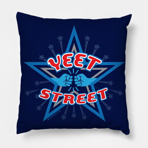 Yeet Street Star Arch Pillow by MikeCottoArt