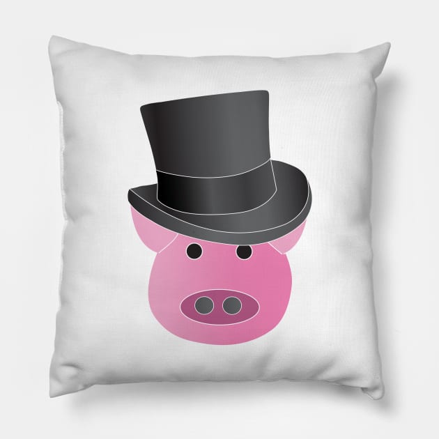 Elegant pig Pillow by dddesign