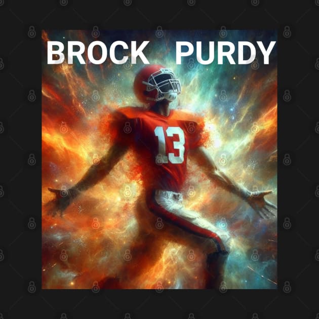 Brock Purdy oil paint American football by DarkWave