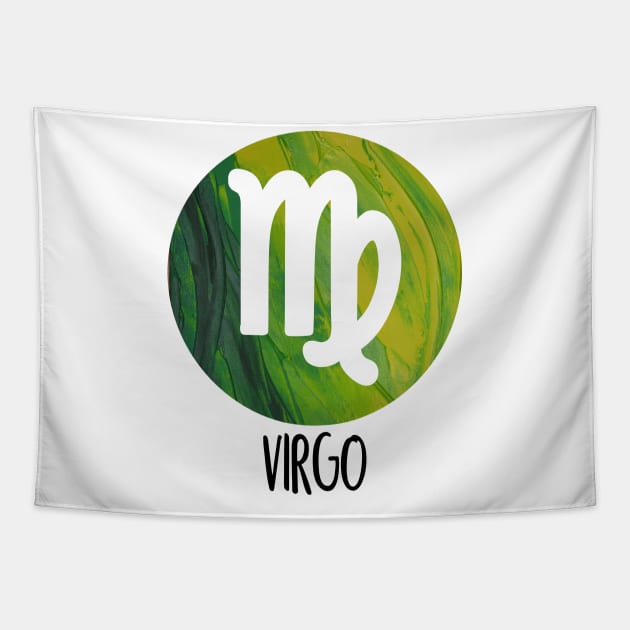 Virgo Zodiac Sign Tapestry by xesed