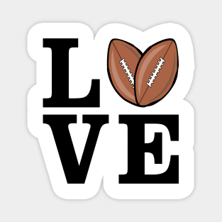 I Love American Football Magnet