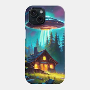 mysterious alien spaceship Phone Case