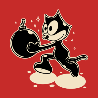 Felix The Cat with Bomb T-Shirt