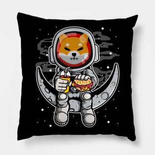 Astronaut Fastfood Shiba Inu Coin To The Moon Crypto Token Shib Army Cryptocurrency Wallet HODL Birthday Gift For Men Women Pillow