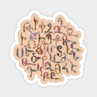 Armenian Birds Alphabet Magnet