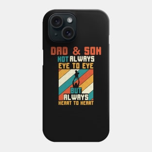 Dad and Son Not Always Eye to Eye Phone Case