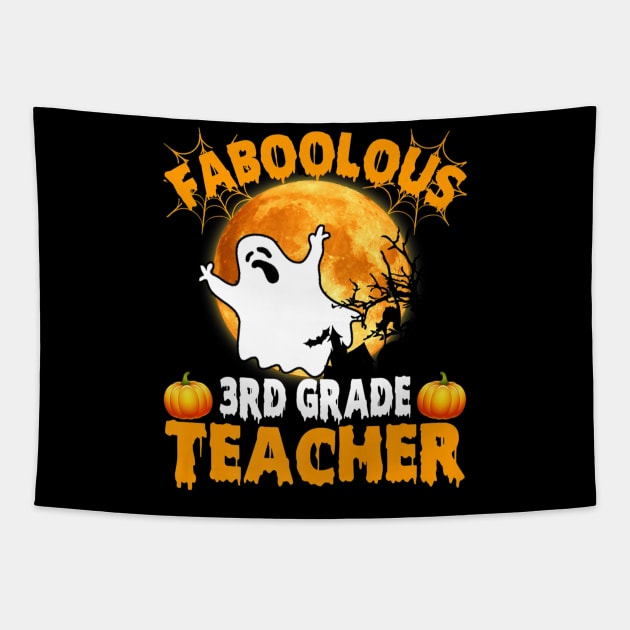 Faboolous 3rd Grade Teacher Funny Halloween Costume Gift Tapestry by ChristianCrecenzio