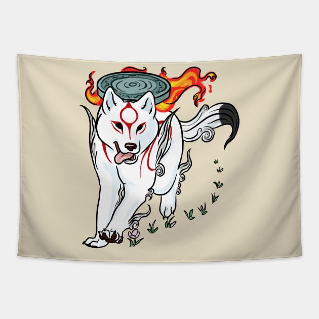 Amaterasu Tapestry by Khalico