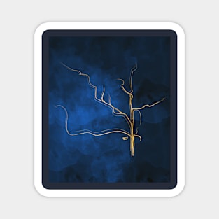 Kintsugi Electric Blue #blue #gold #kintsugi #japan #marble #watercolor #abstract Magnet