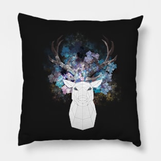 Low poly deer (art1) Pillow