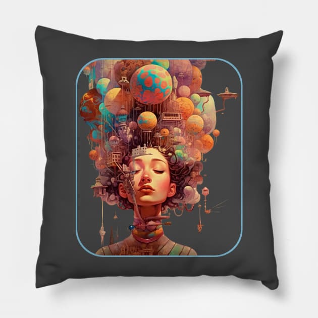 Women Fashion AI Artwork Teen Girls Anime Pillow by Funny Stuff Club