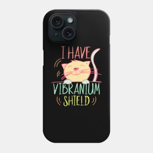 I Have Vibranium Shield Cute Cat Vibrating Phone Case