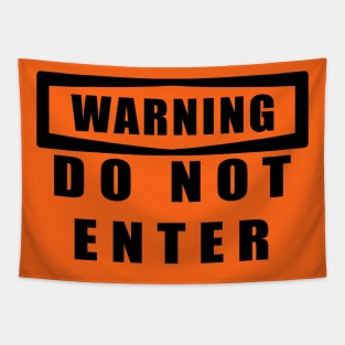 WARNING sign Tapestry